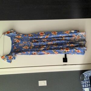 Xhilaration High Low Dress with buttons Floral Dress